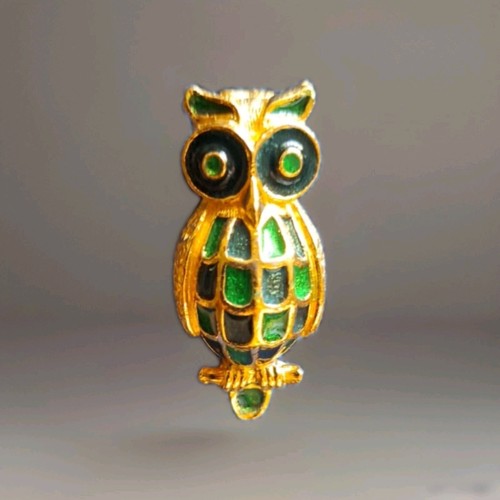Brosche eule des designers - des,