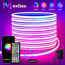 RGB LED Neon 5 mete mit