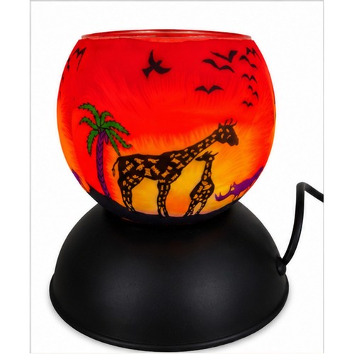 Afrika glas tischlampe - afrika,
