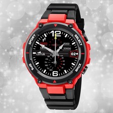 Armbanduhr Silikon schwarz