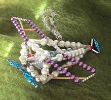 Gablonzer Christbaumschmuck großes Flugzeug mit Flügeln selten