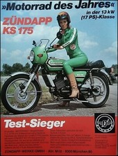 Zündapp KS 175, 1. Serie,  originale Werbung aus 1978