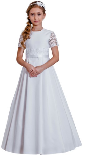 Kommunionkleid spitze schlicht - kommunionkleid,