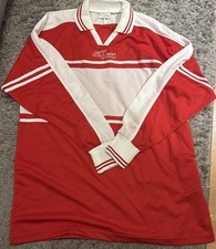 Trikot Weiß Rot Langarm Gr