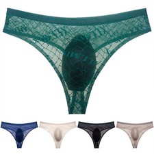 Tanga Unterhose Herren Unterwäsche Buchstaben Print normale Länge sexy Style