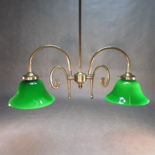 Hochwertige Messing Vintage Hängelampe 65 cm Höhe Jugendstil Deckenlampe