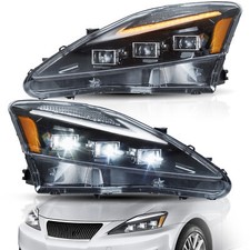 VLAND LED Scheinwerfer Für Lexus IS250/350/F (2006-2013) Mit Startup Blue DRL