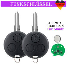 Auto Funk Schlüssel 3 Tasten Fernbedienung 433MHz Sender für Smart 450 ForTwo