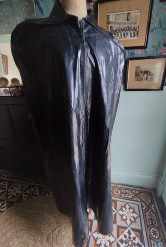 Vintage pvc lack regenmantel - vintage,