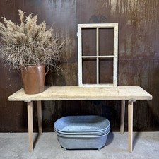 Altes Sprossenfenster Fensterflügel Fenster Holzfenster um 1850 / H93 B58 T4 cm