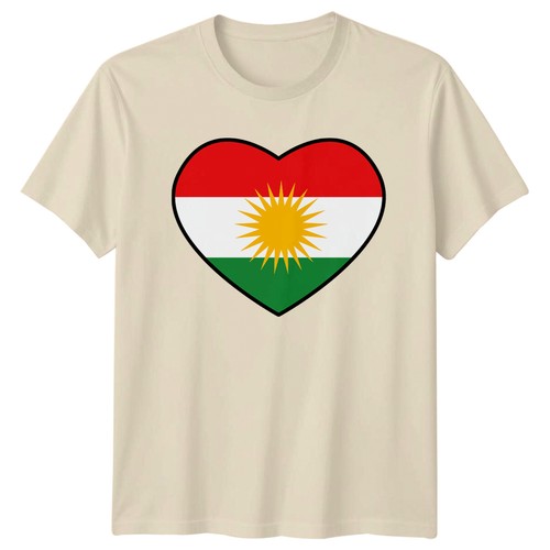 Kurdistan flagge herz - kurdistan, t-shirt