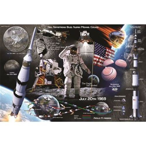 Poster space lunar landing - -,