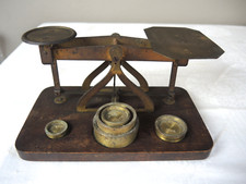 antike Apothekerwaage Messing Briefwaage Mit Gewichten Vintage Waage