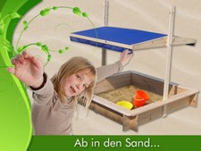 Sandspielkasten mit Dach Holz Spielhaus Buddelkiste Sandkasten Sandkiste 🧒