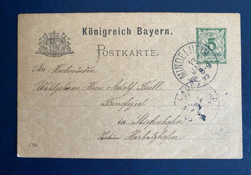 Ganzsache bayern mindelheim - ganzsache,