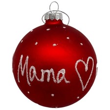 Glas Christbaumkugel rot