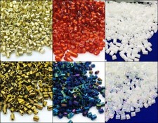 Rocailles 2mm Stift Perlen 100g Schmuck Basteln Röhre Glasperlen Farbauswahl