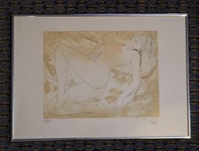 Jean-Baptiste Valadie "Woman" Kupferstich mit Rahmen 60x43cm