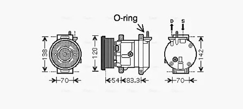 Kompressor klimaanlage 134a - kompressor,,
