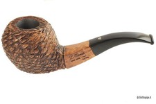 Pfeife Viprati Rustiziert “Corteccia“ Extra - Half Bent Apple