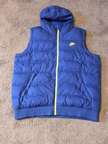Nike puffer weste blau - nike,