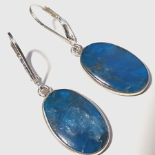 NATUR APATIT blau Ohrringe 925