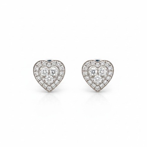 Karat gold herz diamant - 18,