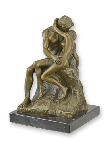 Bronzeskulptur der kuss nach - bronzeskulptur,