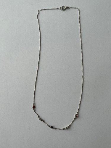 Kette 835 silber grt - grt, mit