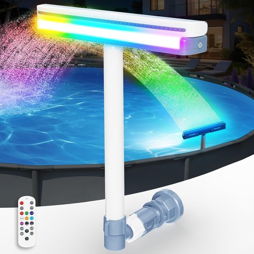 Pool wasserfall mit - wasserfall, led