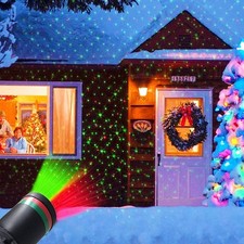 Weihnachten Außen LED Projektor Laser Garten Strahler Party Projektionslampe DHL