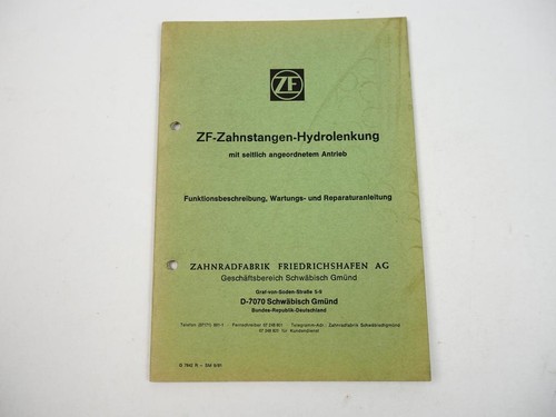 7842 zahnstangen - zf,