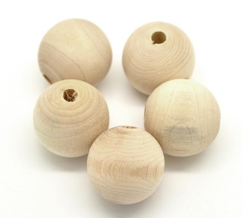500 holzperlen natur 8mm - 500,