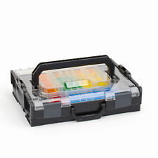 Sortimo L BOXX 102 schwarz transparent + Einlage Schraubenkoffer Insetboxenset