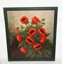 Walter Richter 1913 - 1989, Stillleben, Mohnblumen Strauß, Öl / LW, signiert