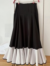 Flamencorock Flamenco Tanz Rock schwarz weiss Größe S 36 / 38