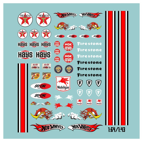Waterslide decal 1 - waterslide, 1:43