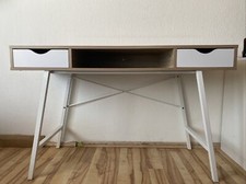 Schreibtisch Weiß/Holz mit