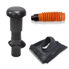 Klöber Set13 Dachentlüftung DN100 Anthrazit Universal Dachziegel Dachentlüfter