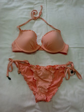 lachsfarbener Bikini Gr. 80B