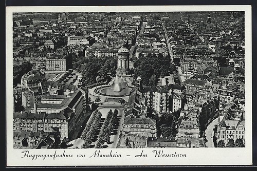 Mannheim fliegeraufnahme mit - mannheim,,