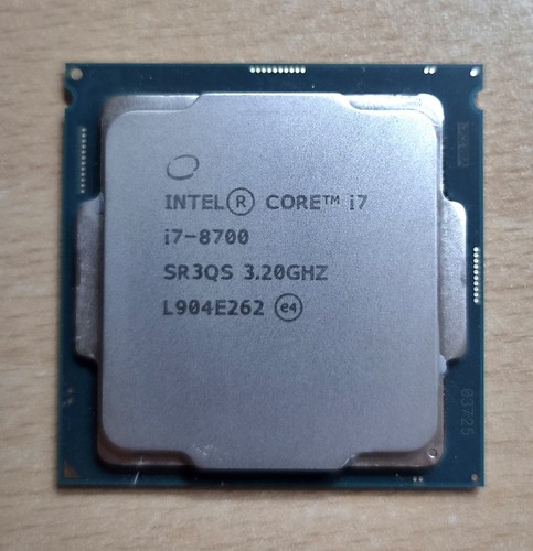 Intel core 8700 cpu - i7-8700, (6