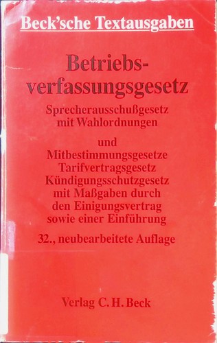 Betriebsverfassungsgesetz und