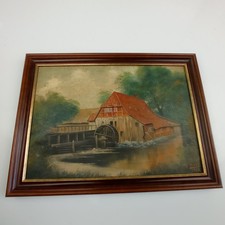 Ölbild Landschaft  32 x 24   Ölgemälde  Oil Painting signiert  Th. Knoop 1950