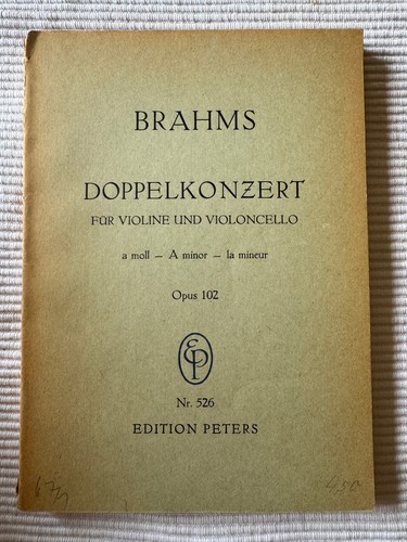 Brahms doppelkonzert für - doppelkonzert,