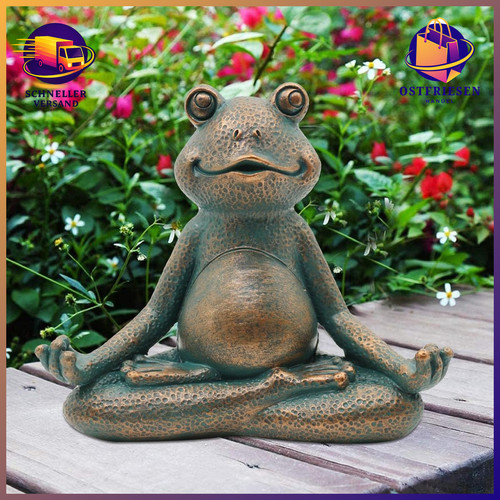 Meditation frosch figur deko - meditation,