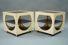 Ein Paar Beistelltische Kunststoff um 1960er/1970er Jahre AIO