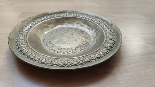 Bronze schale teller patina - bronze,