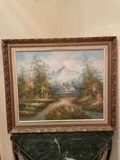 Ölbild – Landschaft mit
