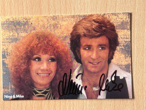 Nina mike autogrammkarte - -,